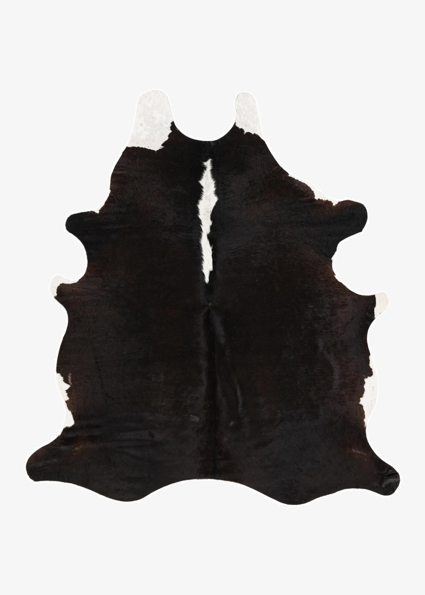 5' 10 x 6' 6 Cowhide Leather Square Rug