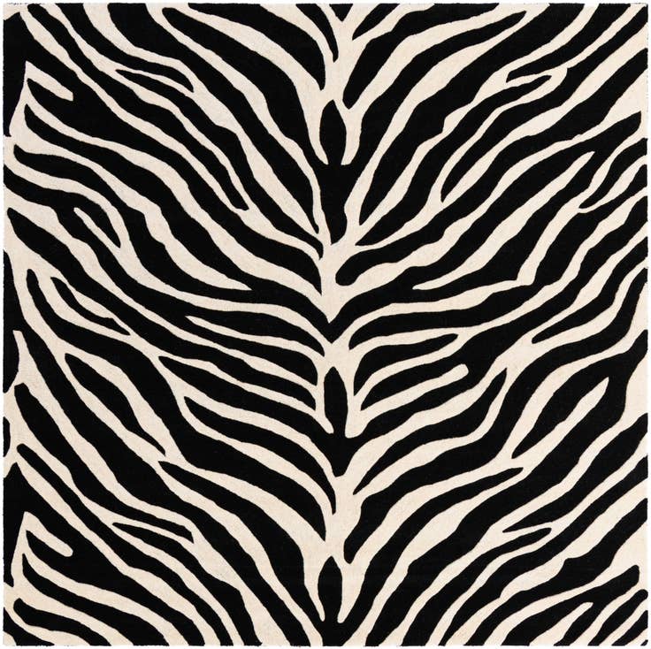 Detail image of 7' 10 x 7' 10 Hand Tufted Safari Wool Square Rug
