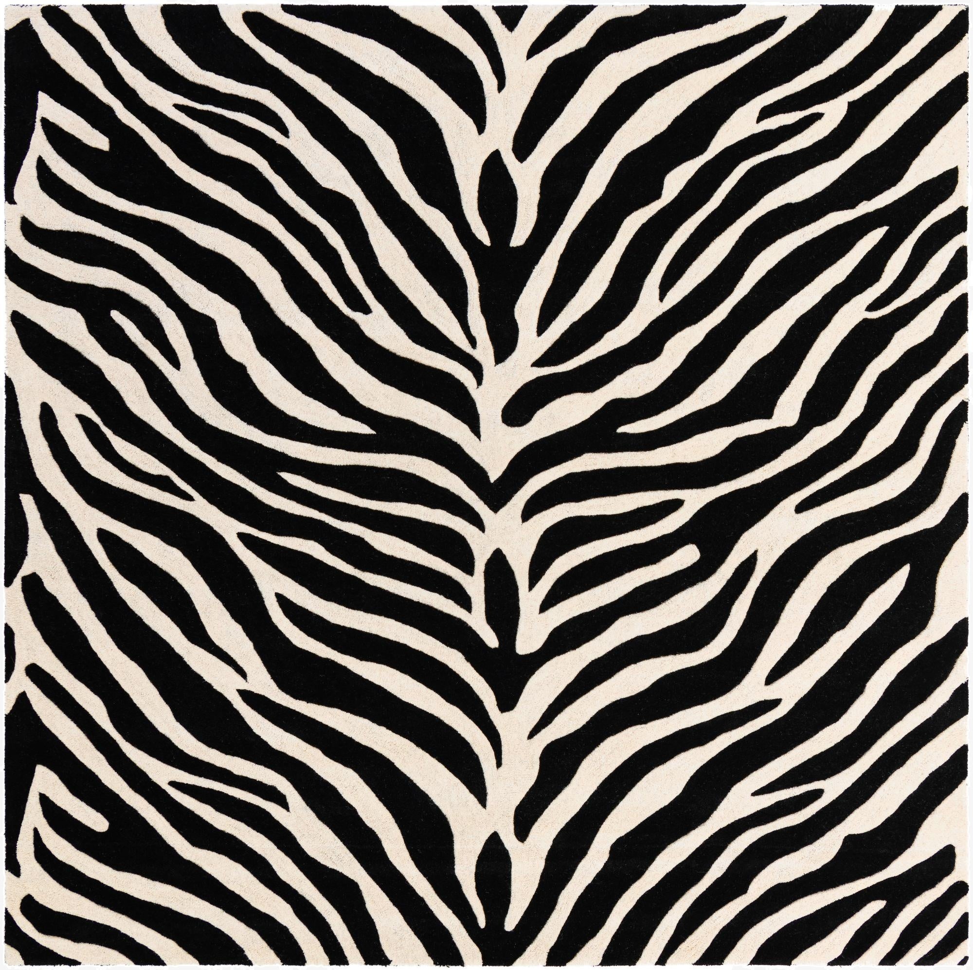 7' 10 x 7' 10 Hand Tufted Safari Wool Square Rug