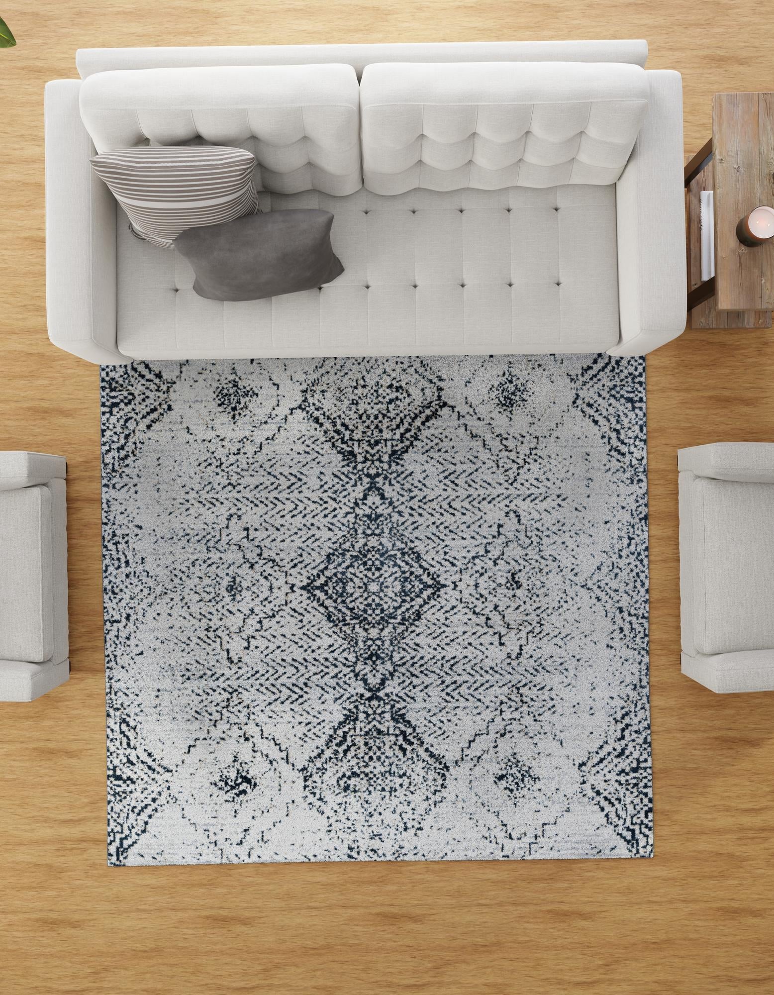 7' 10 x 7' 10 Kamala Washable Square Rug