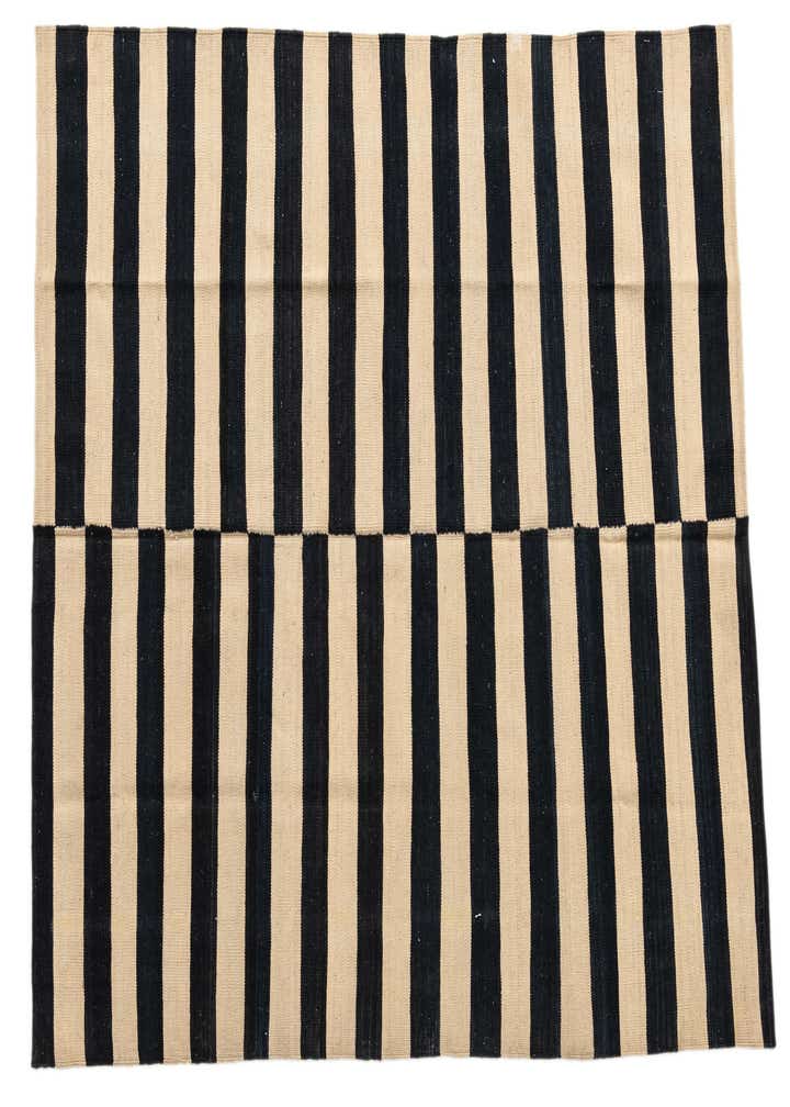 5' 3 x 5' 3 Hand Woven Kilim Modern Wool Square Rug