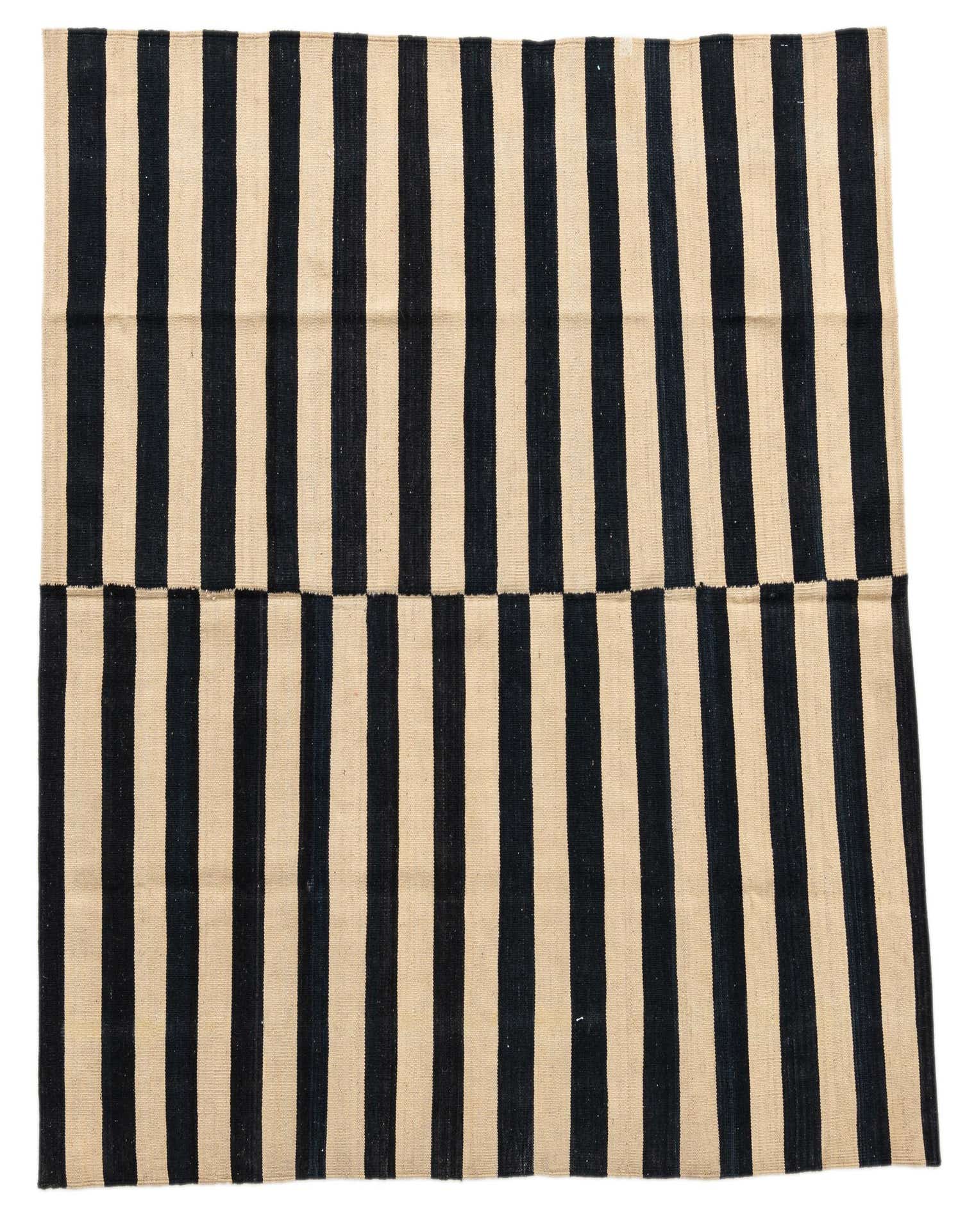 5' 3 x 5' 3 Hand Woven Kilim Modern Wool Square Rug