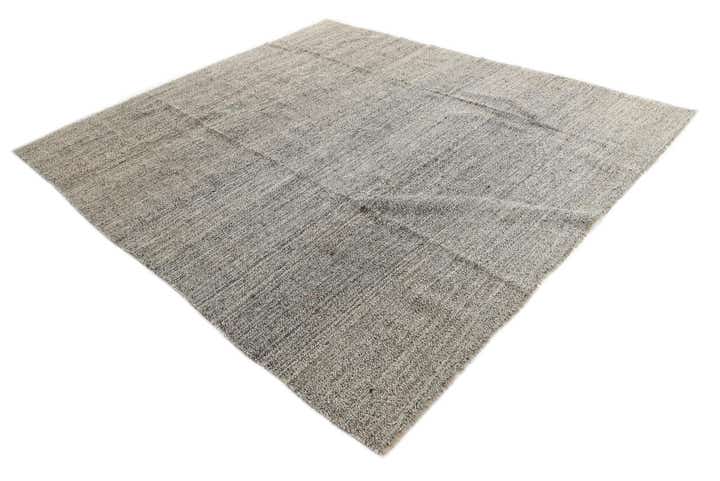 8' 8 x 9' 7 Hand Woven Kilim Modern Wool Square Rug