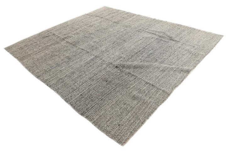 Detail image of 8' 8 x 9' 7 Hand Woven Kilim Modern Wool Square Rug
