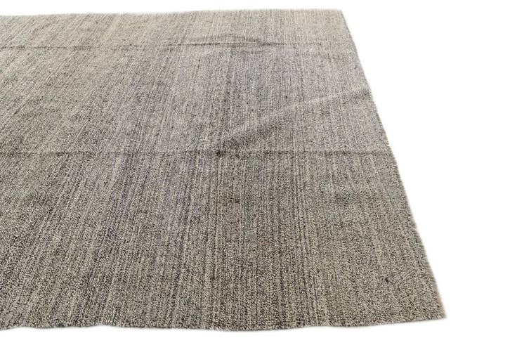 Detail image of 8' 8 x 9' 7 Hand Woven Kilim Modern Wool Square Rug