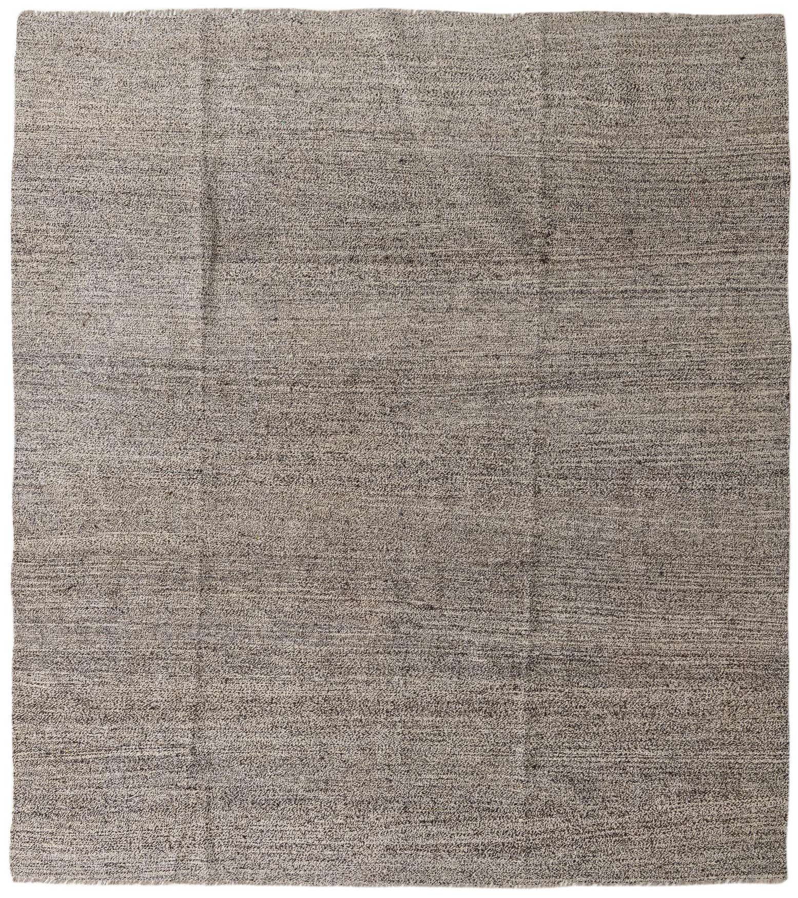 8' 8 x 9' 7 Hand Woven Kilim Modern Wool Square Rug
