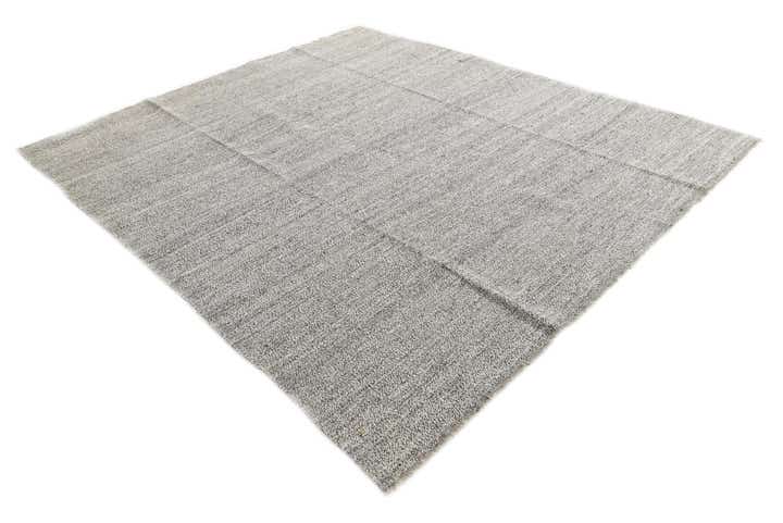 8' 6 x 9' 5 Hand Woven Kilim Modern Wool Square Rug