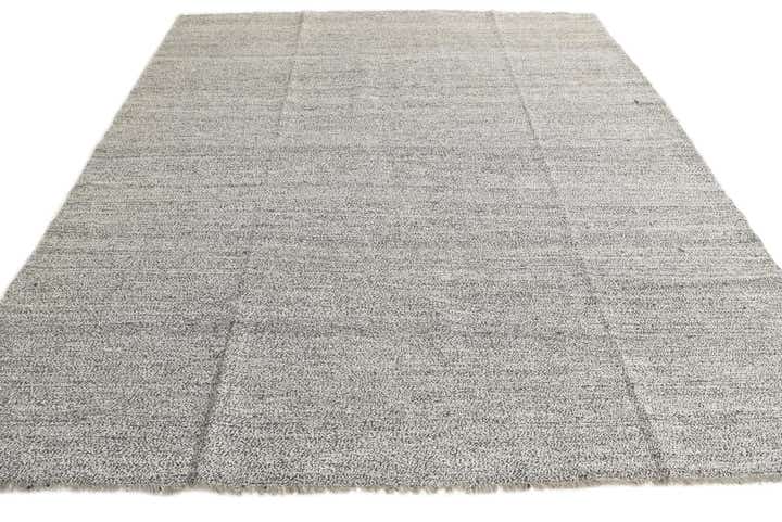 8' 6 x 9' 5 Hand Woven Kilim Modern Wool Square Rug