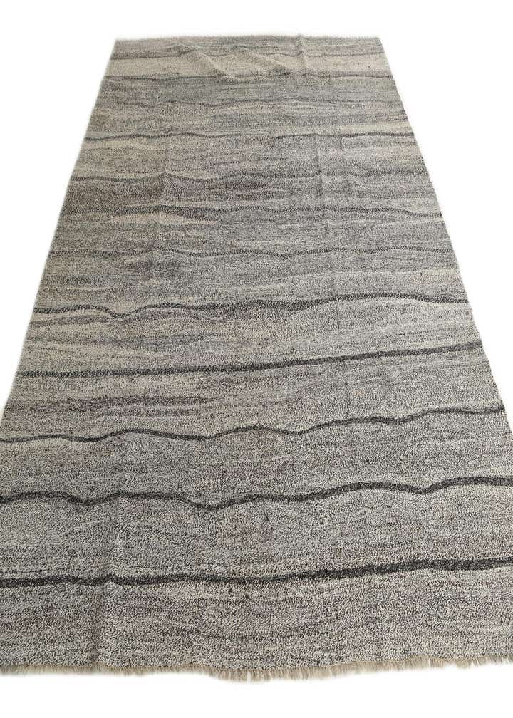 8' 9 x 9' 10 Hand Woven Kilim Modern Wool Square Rug