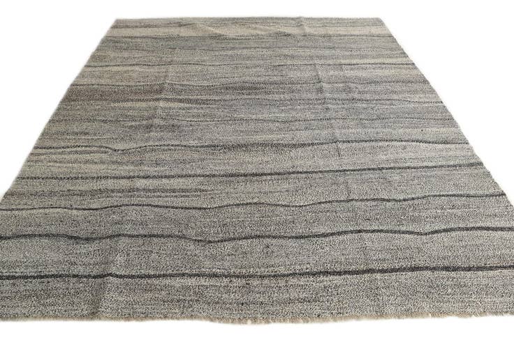 Detail image of 8' 9 x 9' 10 Hand Woven Kilim Modern Wool Square Rug