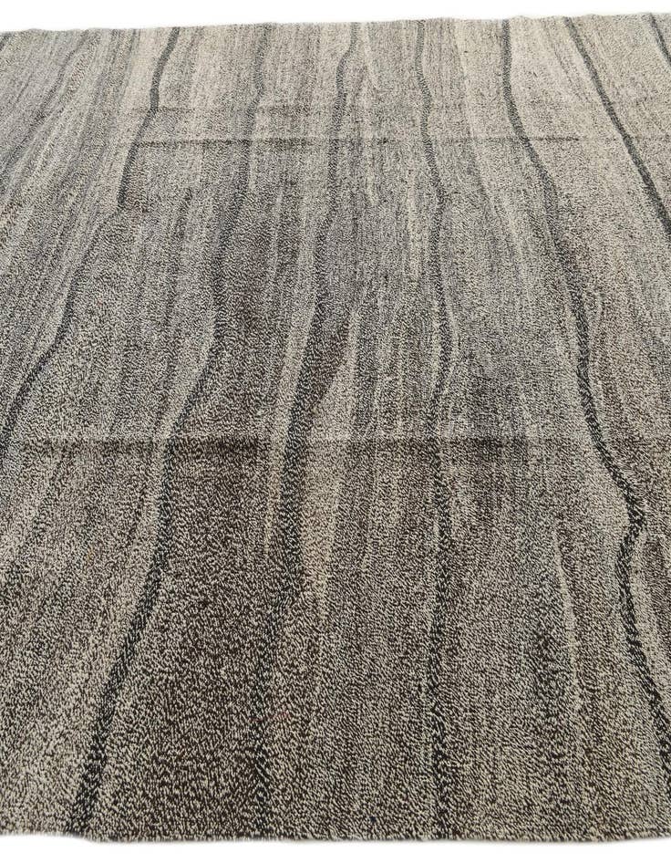 Detail image of 8' 9 x 9' 10  Hand Woven Kilim Modern Wool Square Rug