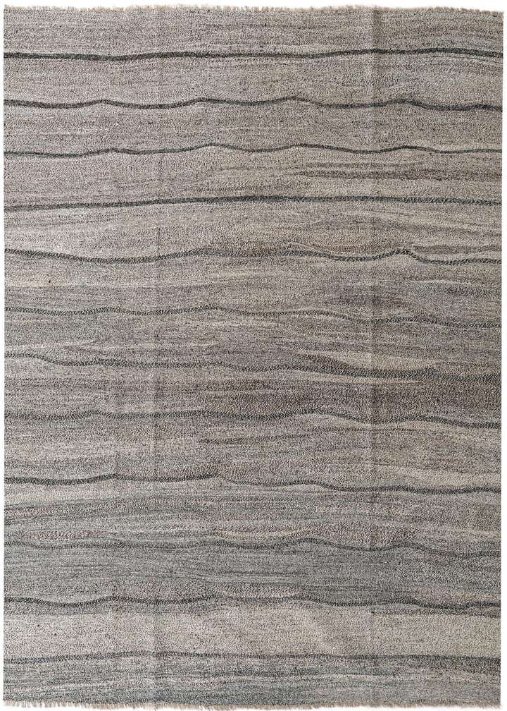 8' 9 x 9' 10 Hand Woven Kilim Modern Wool Square Rug