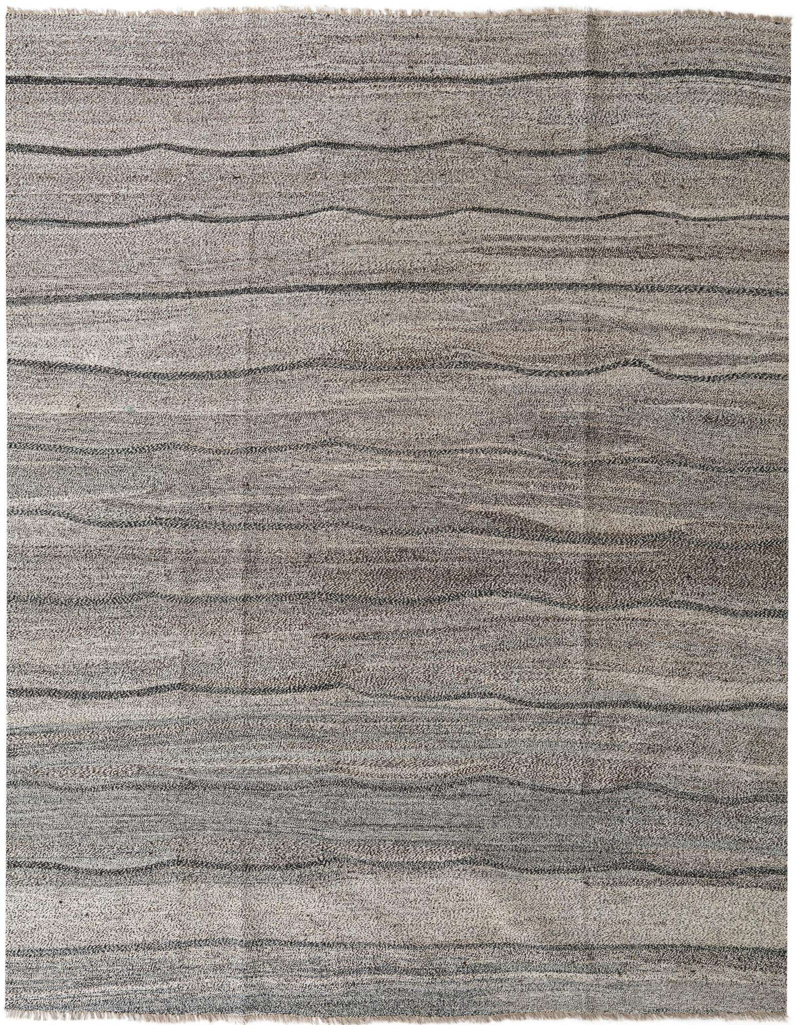 8' 9 x 9' 10 Hand Woven Kilim Modern Wool Square Rug