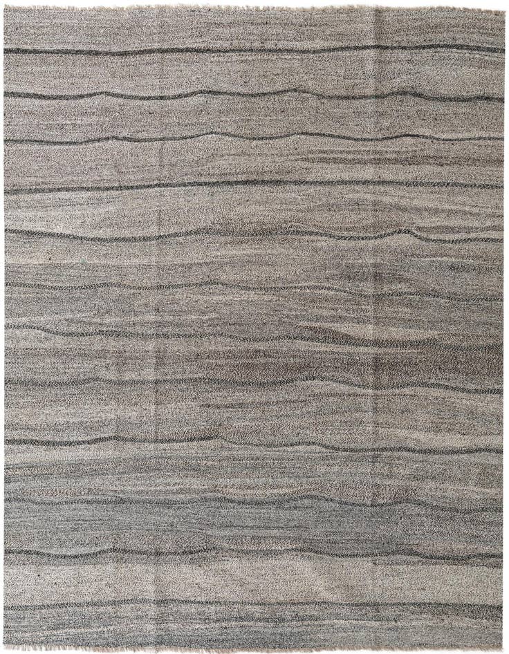 Detail image of 8' 9 x 9' 10 Hand Woven Kilim Modern Wool Square Rug
