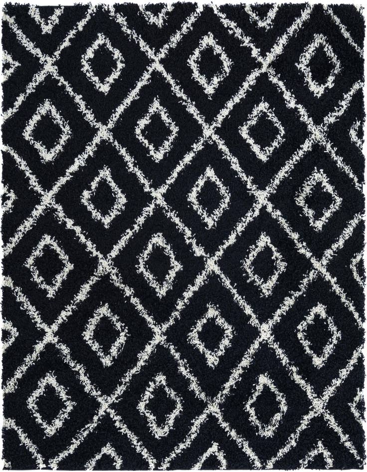 Detail image of 6' x 6' Lattice Shag Square Rug