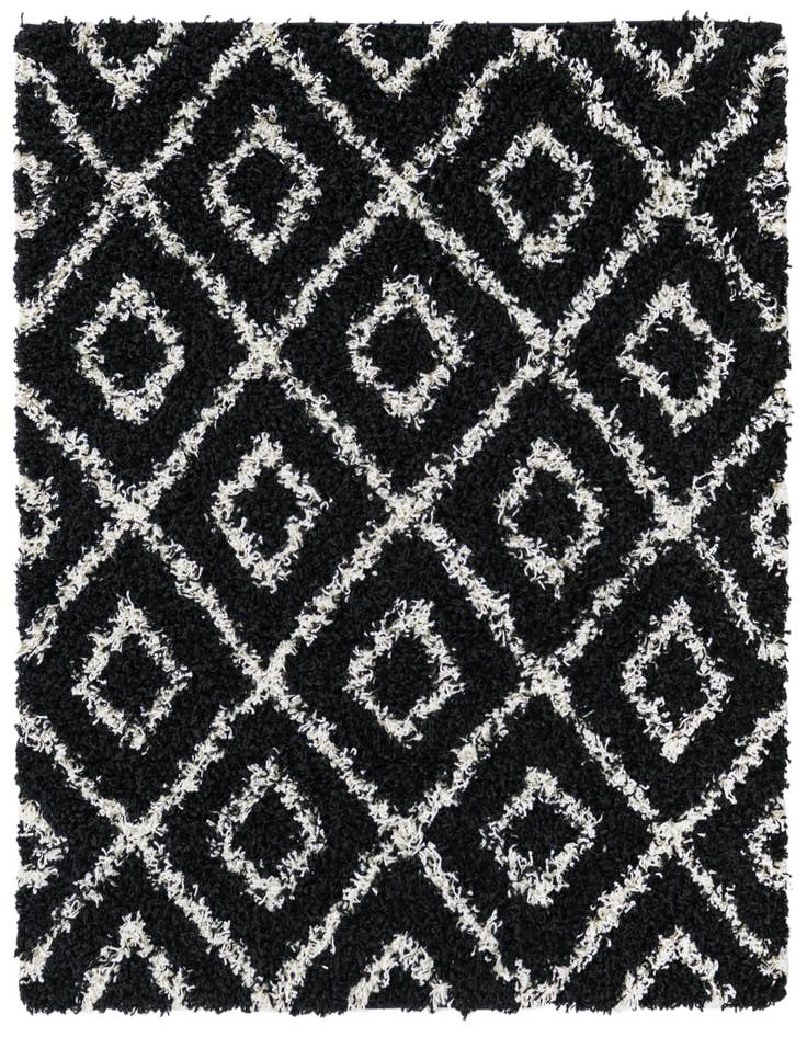 Detail image of 4' x 4' Lattice Shag Square Rug