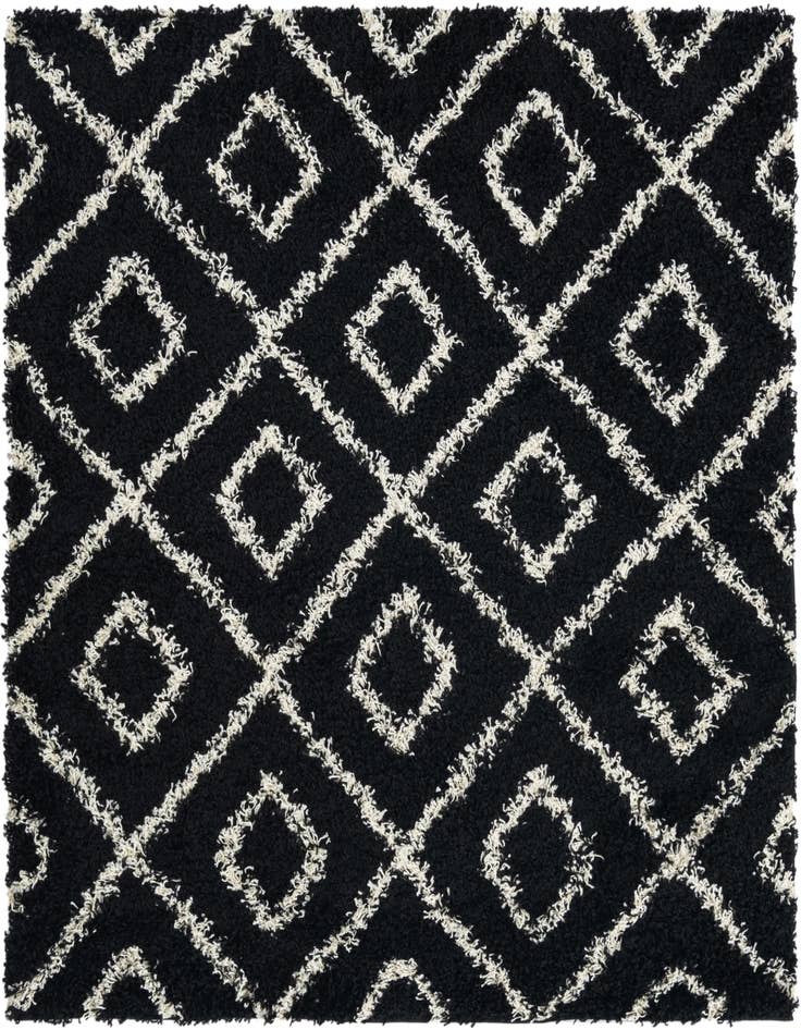 Detail image of 5' 3 x 5' 3 Lattice Shag Square Rug