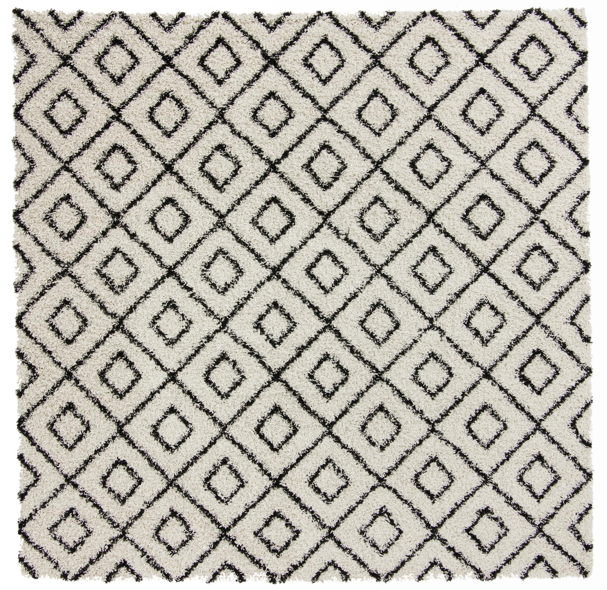 10' x 10' Lattice Shag Square Rug