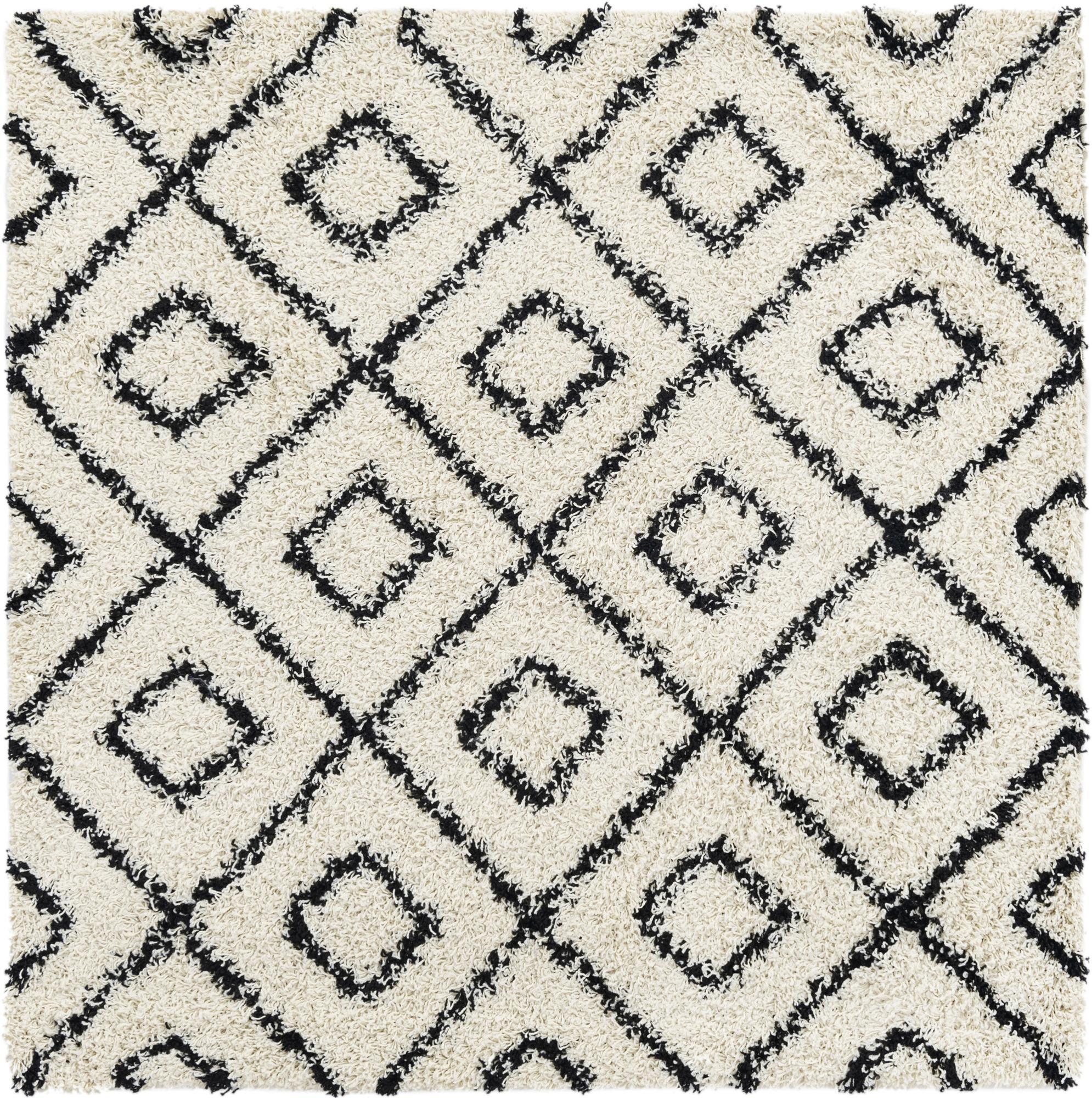 5' 3 x 5' 3 Lattice Shag Square Rug