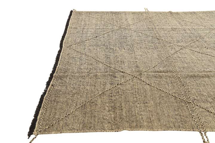 8' 10 x 9' 2 Hand Knotted Moroccan Wool Square Rug