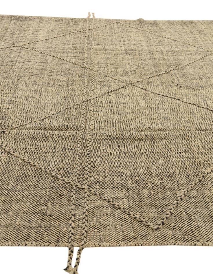 Detail image of 8' 10 x 9' 2  Hand Knotted Moroccan Wool Square Rug
