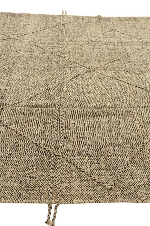 Detail image of 8' 10 x 9' 2 Hand Knotted Moroccan Wool Square Rug