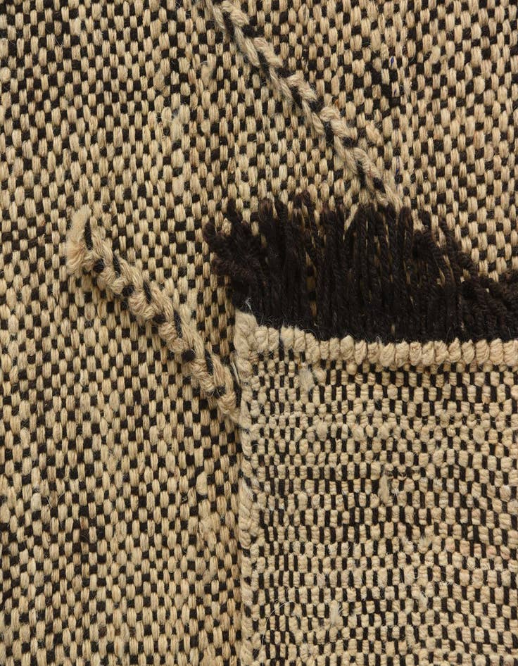 Detail image of 8' 10 x 9' 2  Hand Knotted Moroccan Wool Square Rug