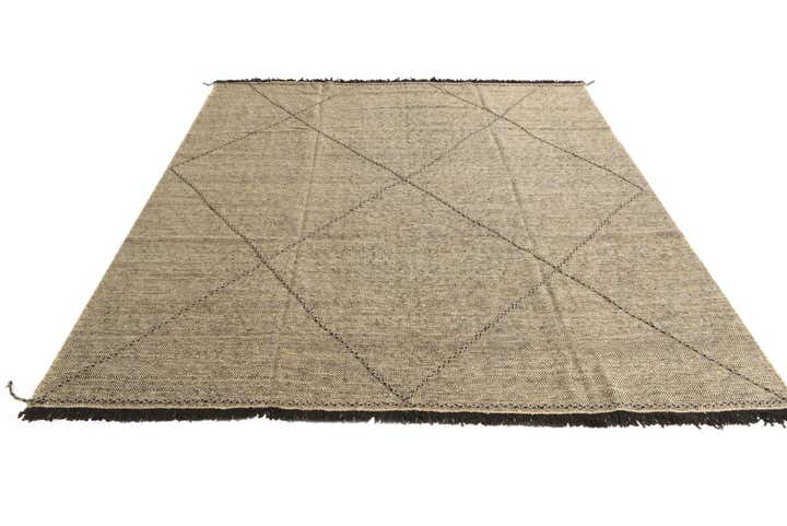 9' 3 x 9' 8 Hand Knotted Moroccan Wool Square Rug
