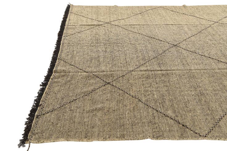 Detail image of 9' 3 x 9' 8 Hand Knotted Moroccan Wool Square Rug