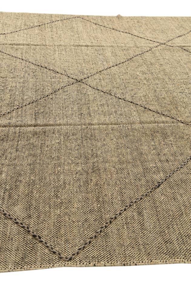 Detail image of 9' 3 x 9' 8 Hand Knotted Moroccan Wool Square Rug