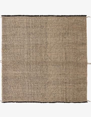 8' 10 x 9' 2 Hand Knotted Moroccan Wool Square Rug