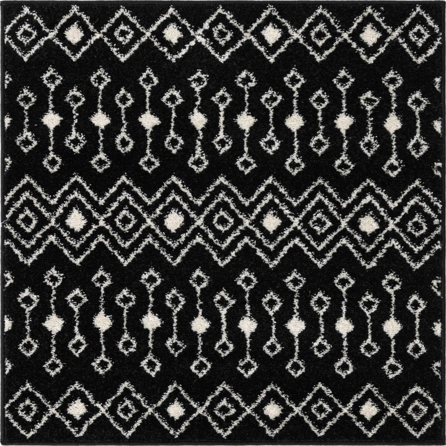 3' x 3' Moroccan Trellis Square Rug