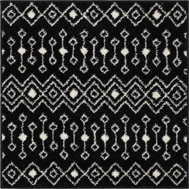 3' x 3' Moroccan Trellis Square Rug