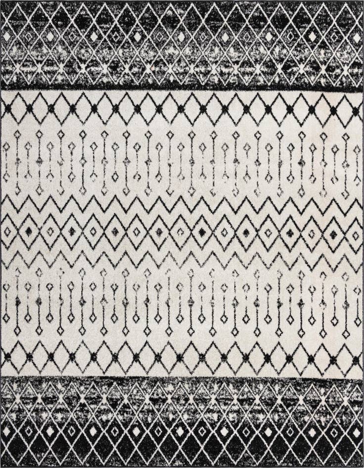 Detail image of 10' x 10' Moroccan Trellis Square Rug