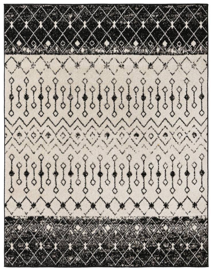 Detail image of 7' 10 x 7' 10 Moroccan Trellis Square Rug