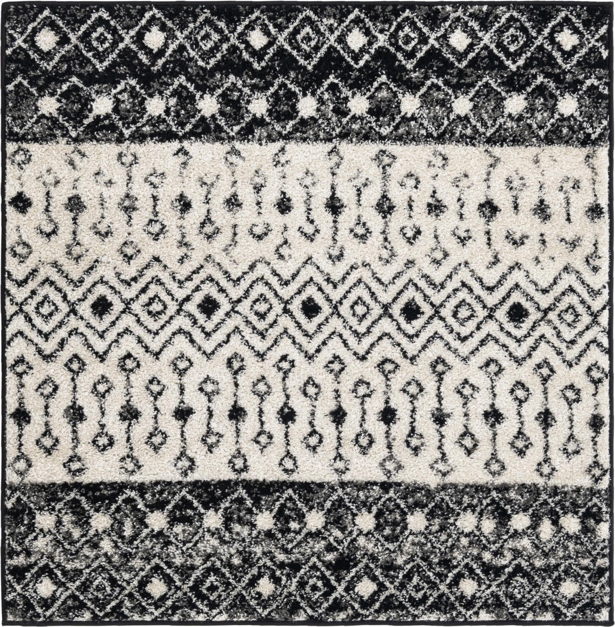 4' x 4' Moroccan Trellis Square Rug