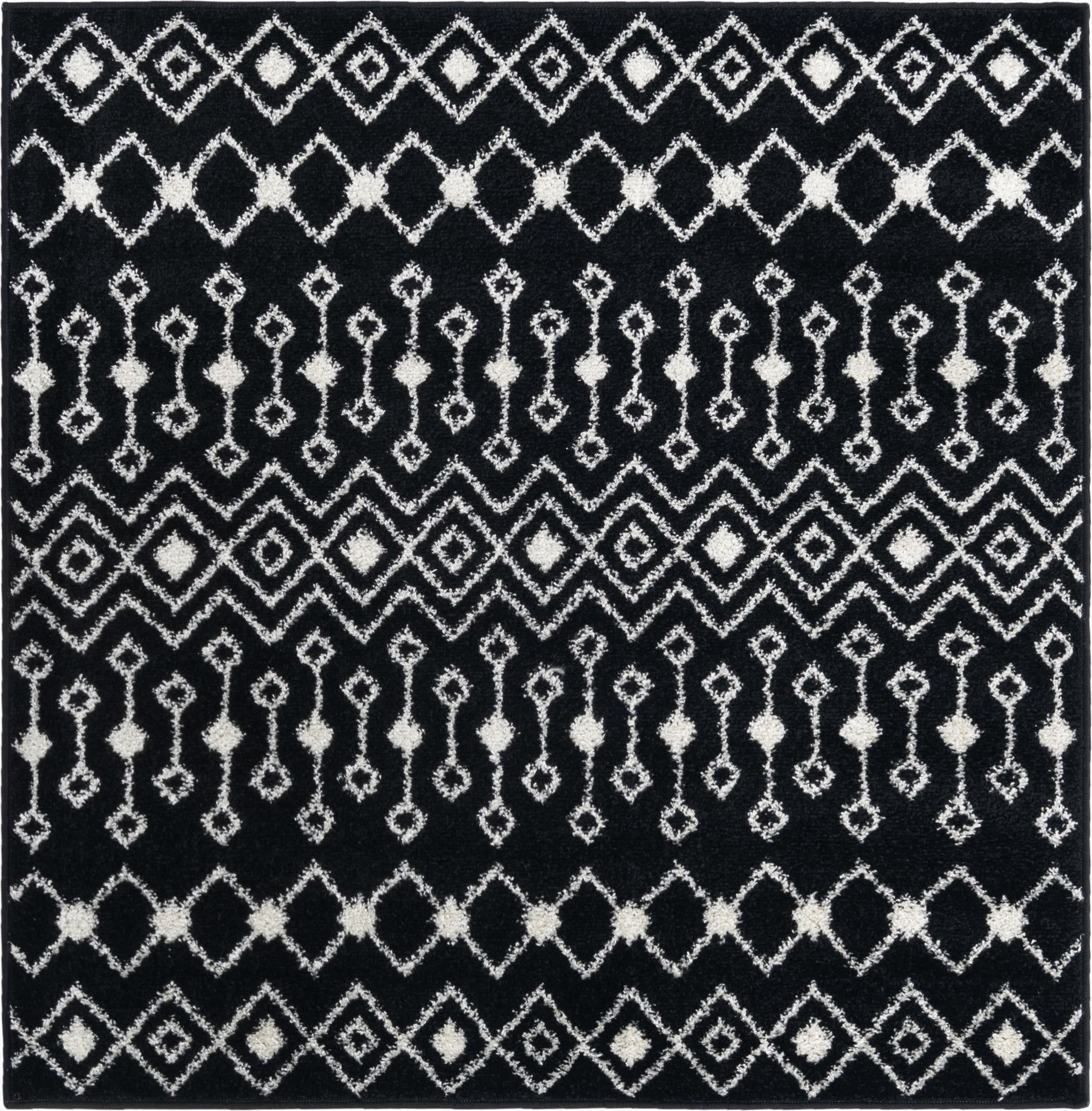 Primary image 4' x 4' Moroccan Trellis Square Rug