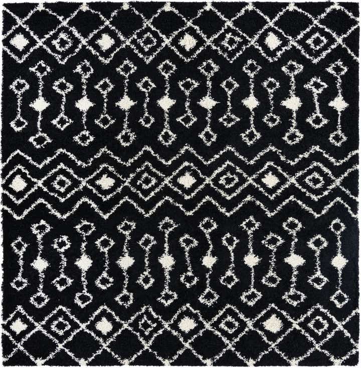 10' x 10' Moroccan Trellis Shag Square Rug