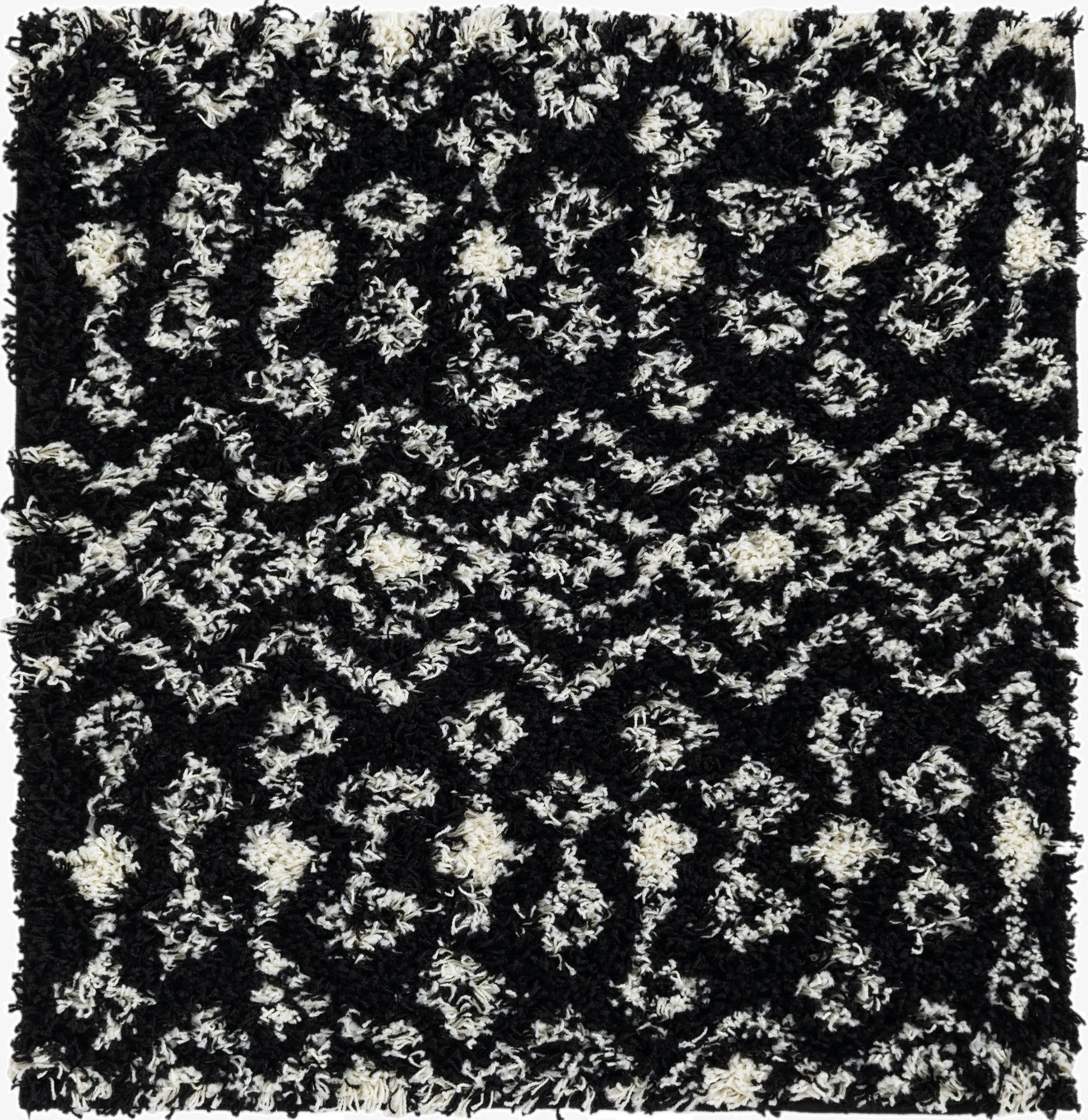 Primary image 3' x 3' Moroccan Trellis Shag Square Rug