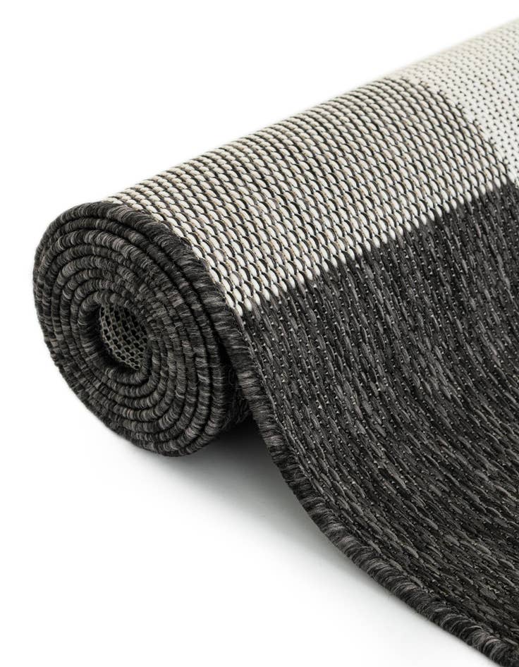 Detail image of 10' x 10' Easy-Clean Checkered Indoor / Outdoor Square Rug