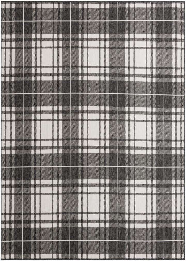 10' x 10' Easy-Clean Checkered Indoor / Outdoor Square Rug