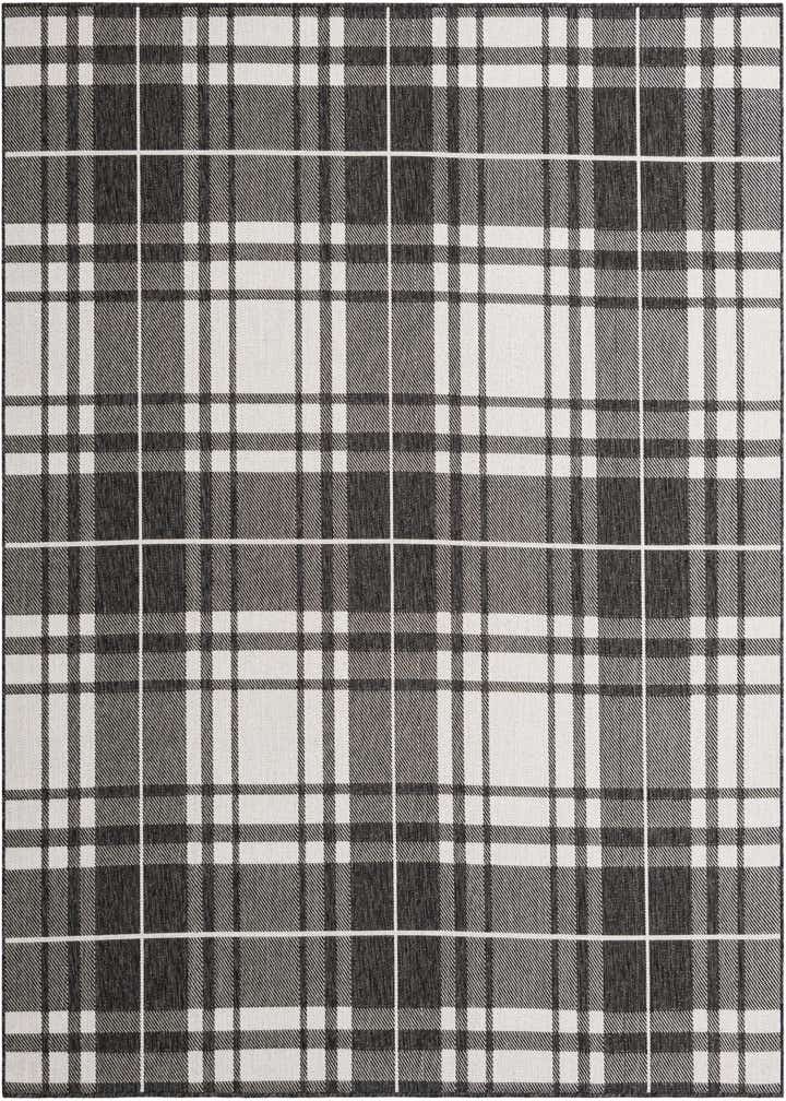 7' 10 x 7' 10 Easy-Clean Checkered Indoor / Outdoor Square Rug