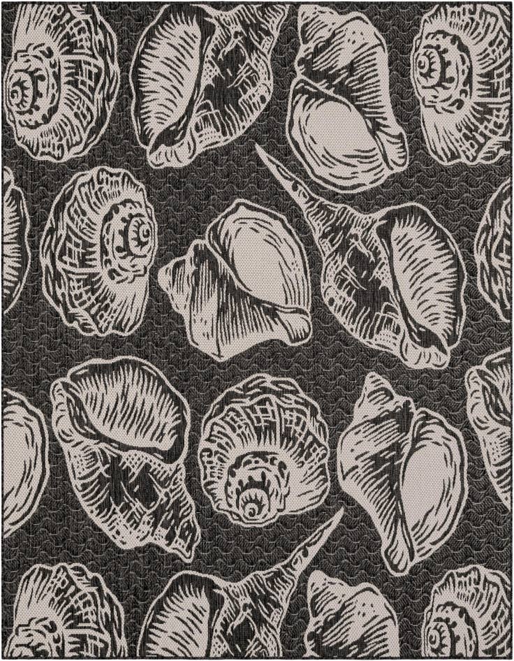 Detail image of 7' 10 x 7' 10 Easy-Clean Coastal Indoor / Outdoor Square Rug