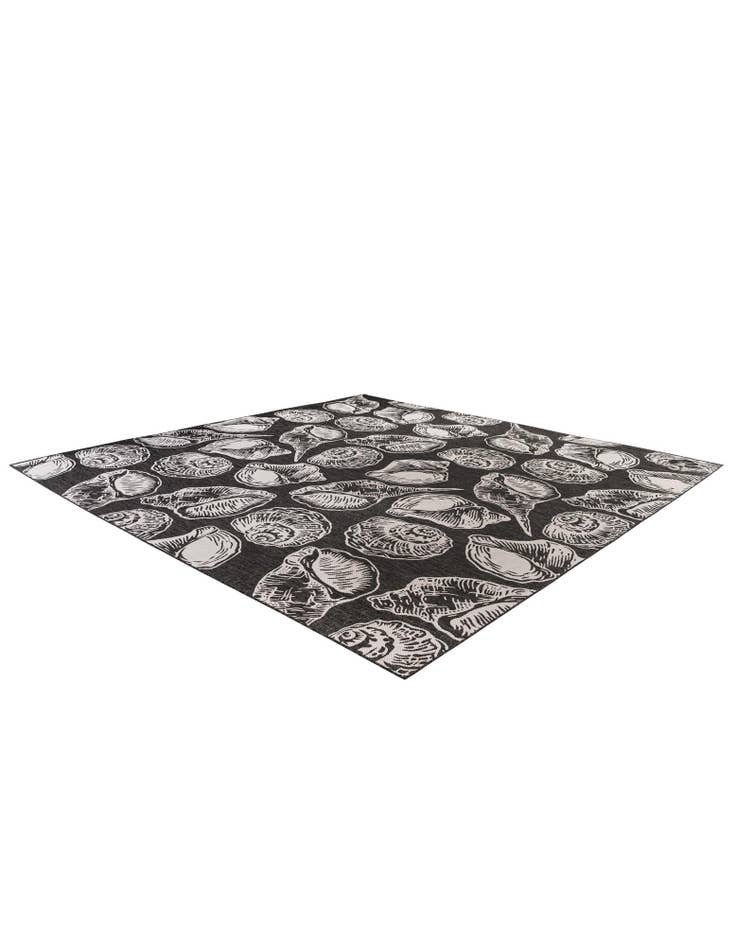Detail image of 13' x 13' Easy-Clean Coastal Indoor / Outdoor Square Rug