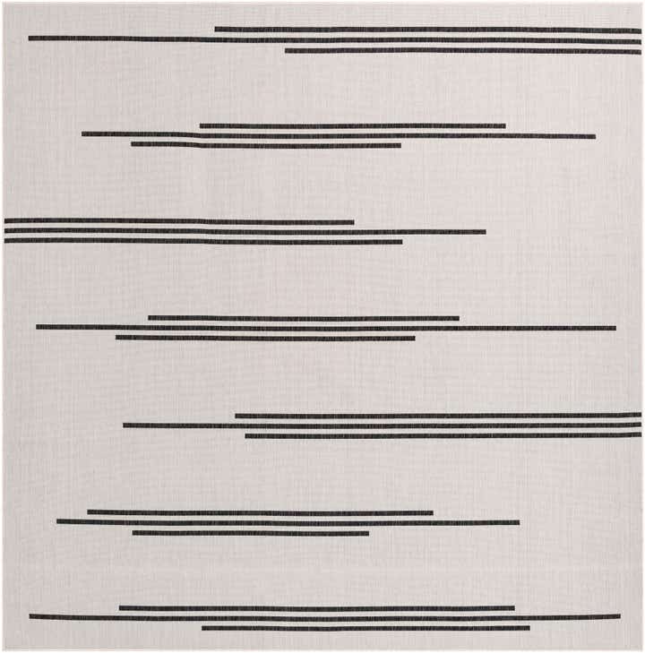 10' x 10' Easy-Clean Modern Indoor / Outdoor Square Rug