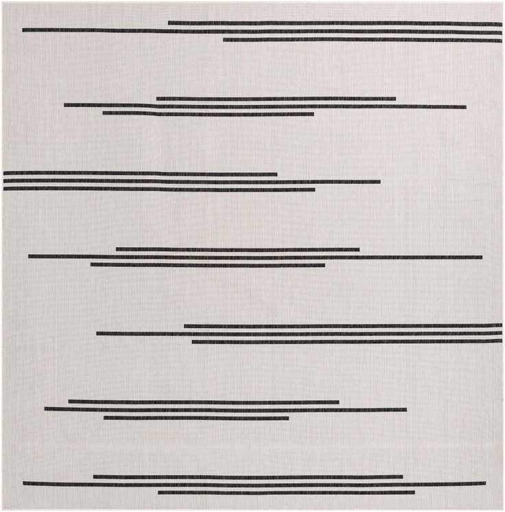 Detail image of 10' x 10' Easy-Clean Modern Indoor / Outdoor Square Rug