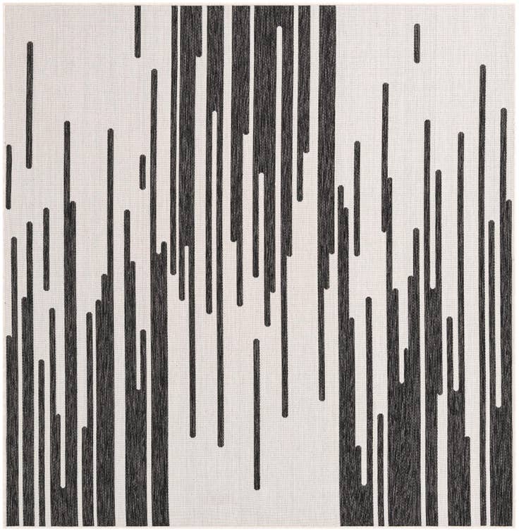 Detail image of 7' 10 x 7' 10 Easy-Clean Modern Indoor / Outdoor Square Rug