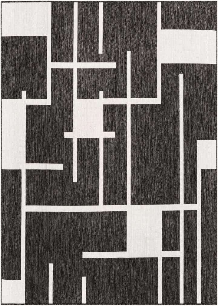 7' 10 x 7' 10 Easy-Clean Modern Indoor / Outdoor Square Rug