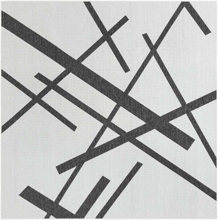 10' x 10' Easy-Clean Modern Indoor / Outdoor Square Rug
