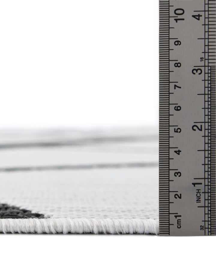 10' x 10' Easy-Clean Modern Indoor / Outdoor Square Rug